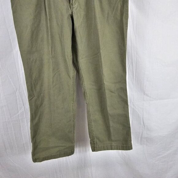 Duluth Trading Co Flex Ballroom Khakis Mens Pants Sz 40x30 Green - Picture 2 of 9